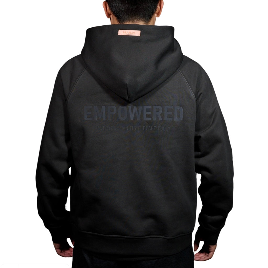Oversized Hoodie "Punch Left/Right" - Charcoal