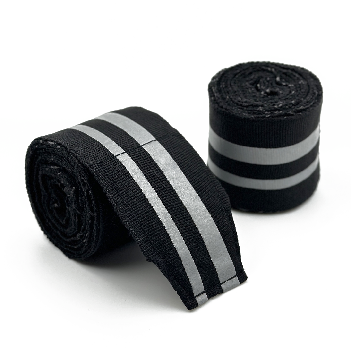 Silver Wave Black Hand Wraps