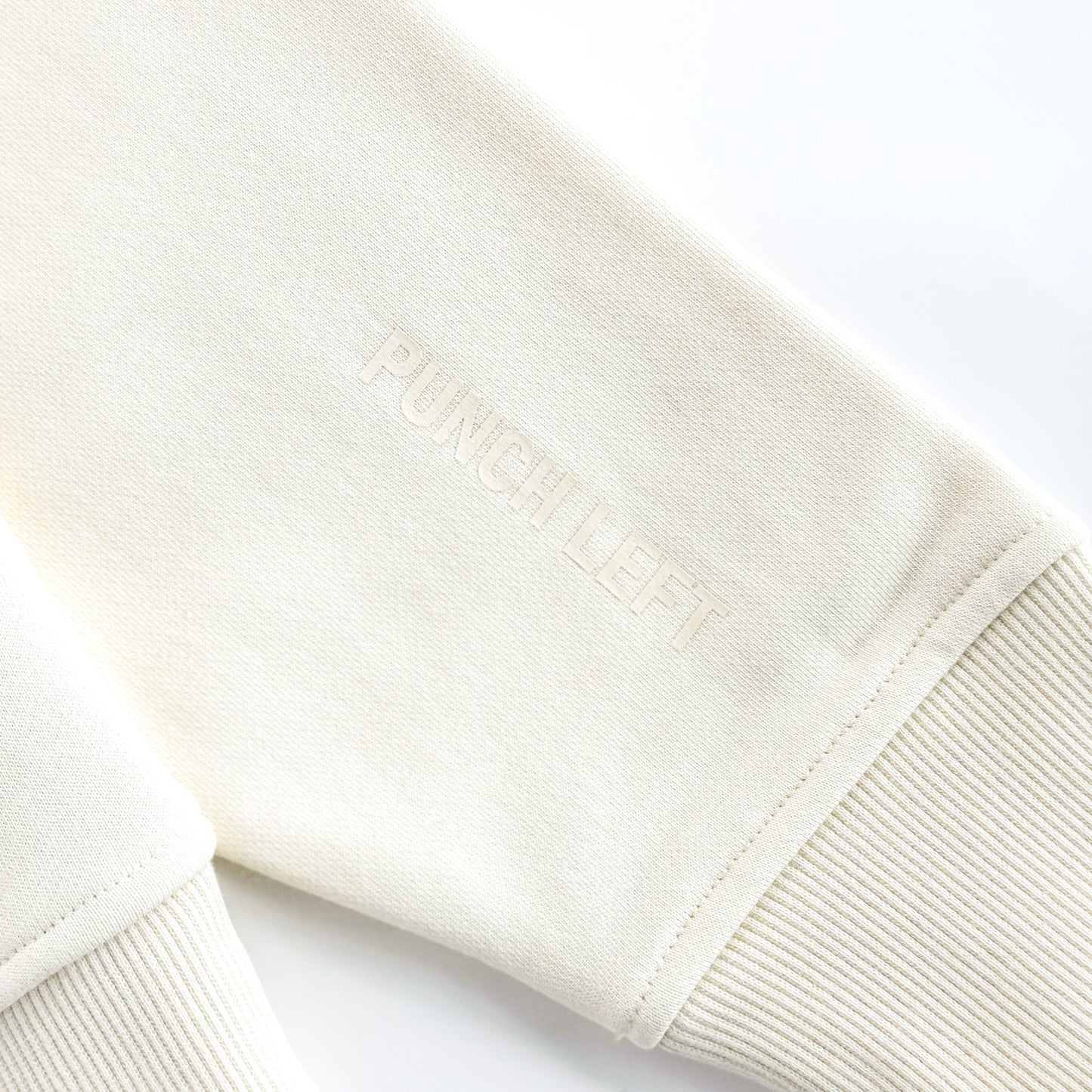 Oversized Hoodie "Punch Left/Right" - Off White