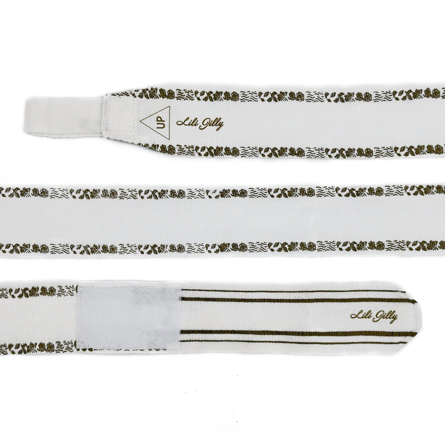 Golden Flower White Hand Wraps