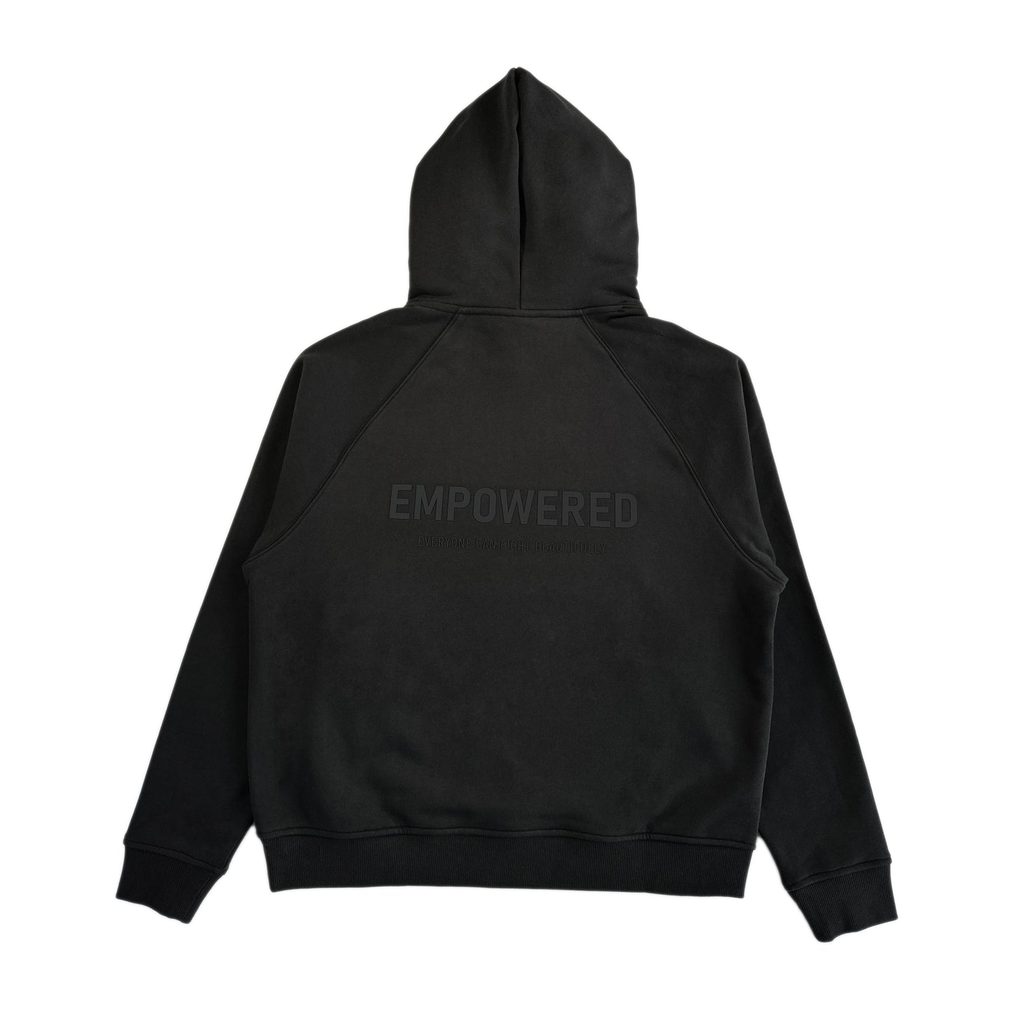 Oversized Hoodie "Punch Left/Right" - Charcoal