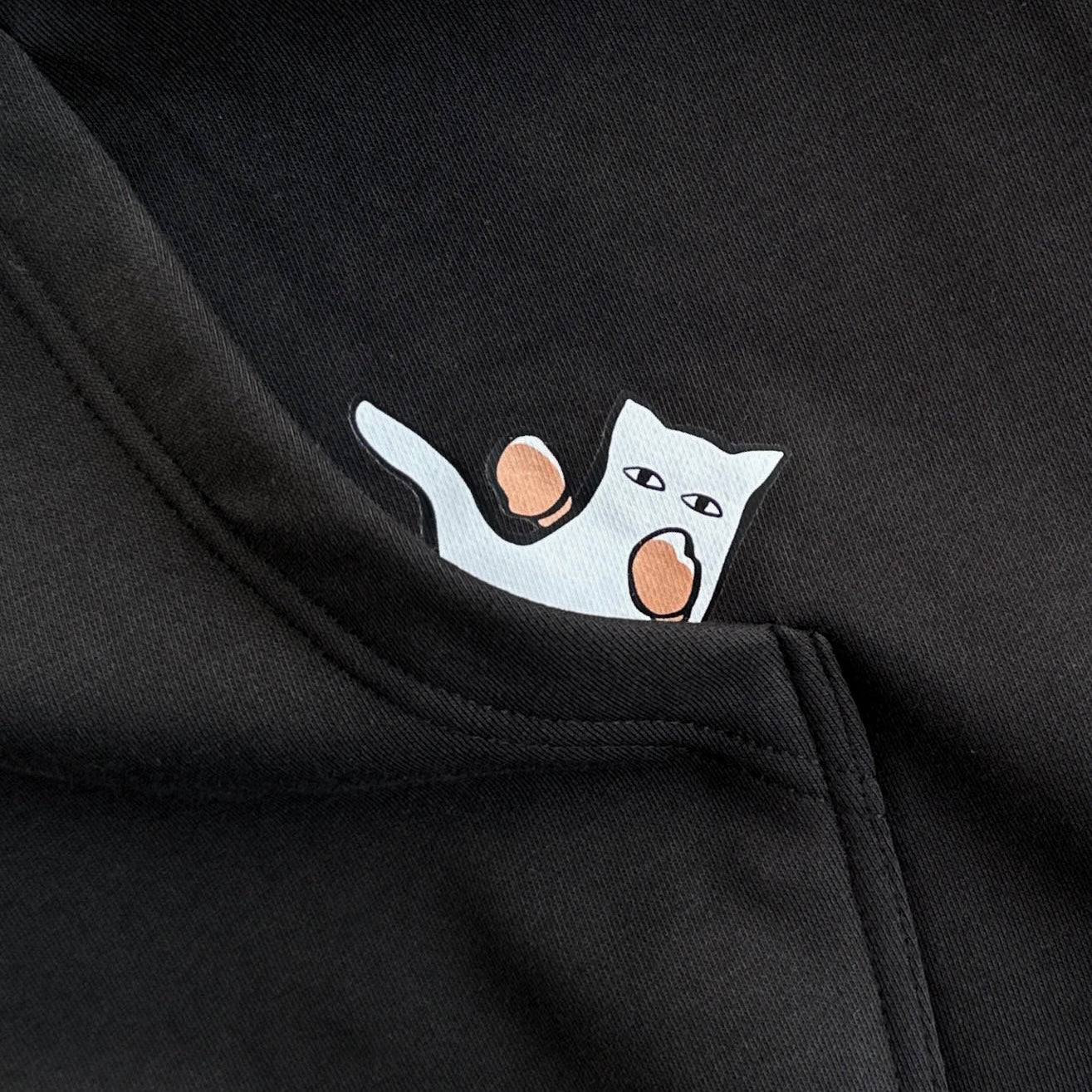 Oversized Hoodie "Punch Left/Right" - Charcoal