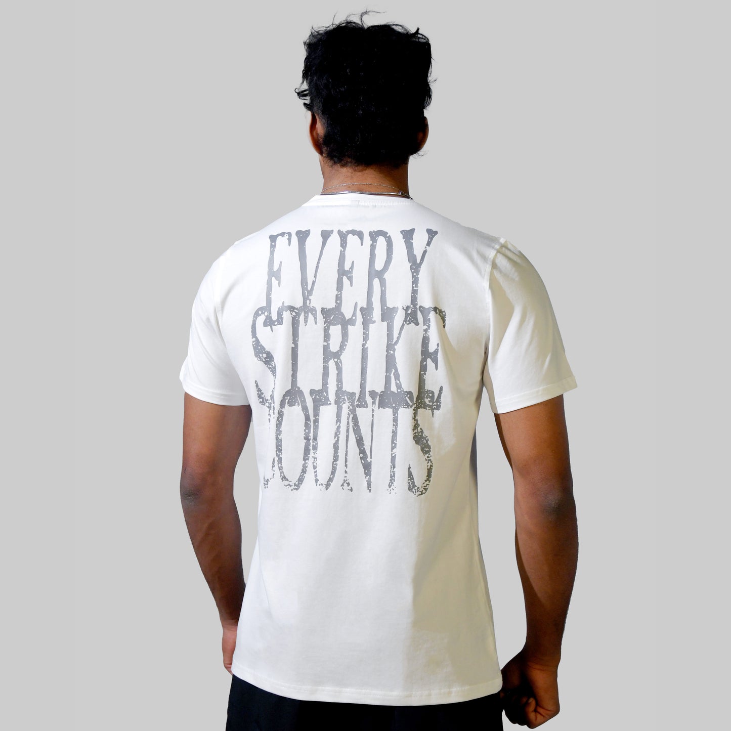 Every Strike Counts Mens Tee - White