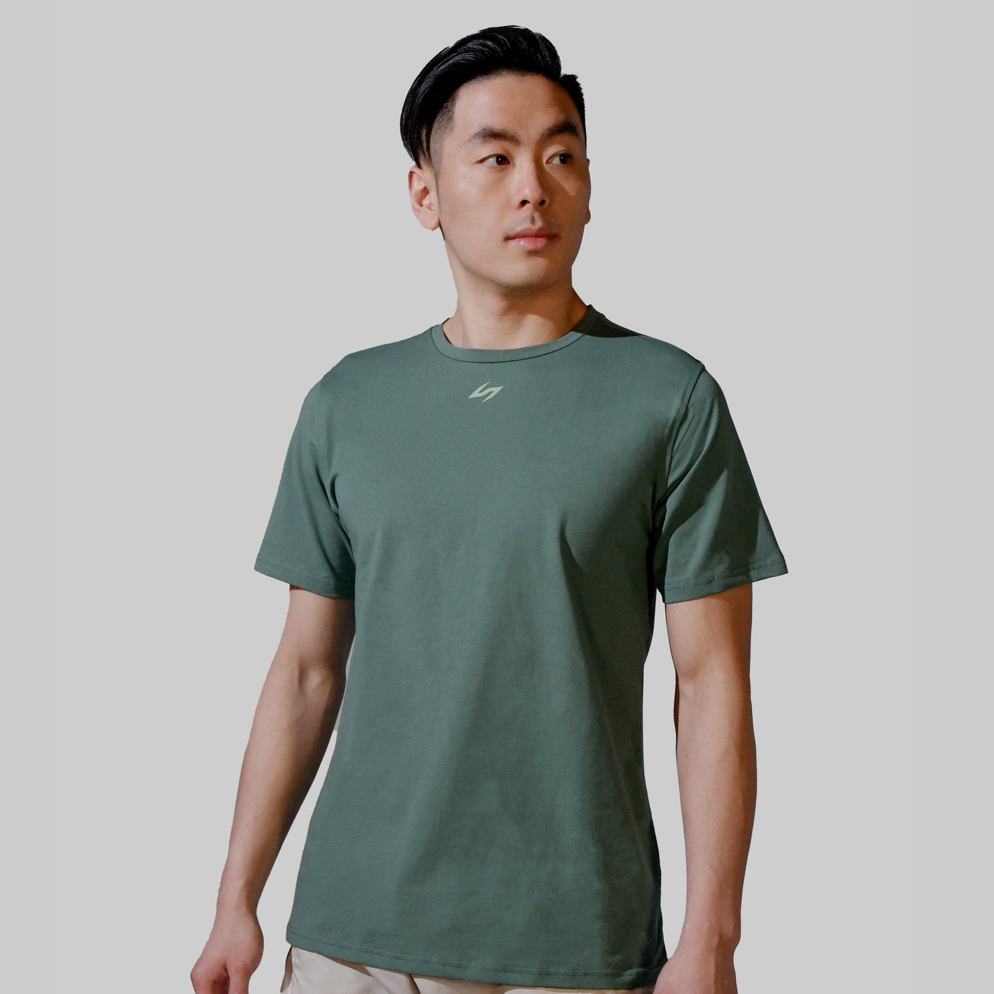 Eat Train Sleep Mens Tee - Olive Green