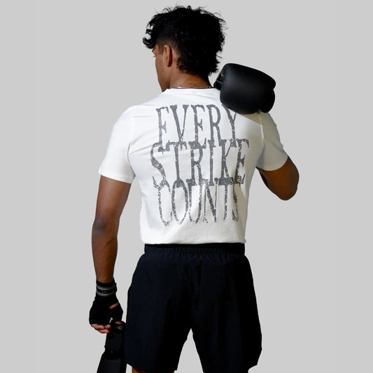 Every Strike Counts Mens Tee - White