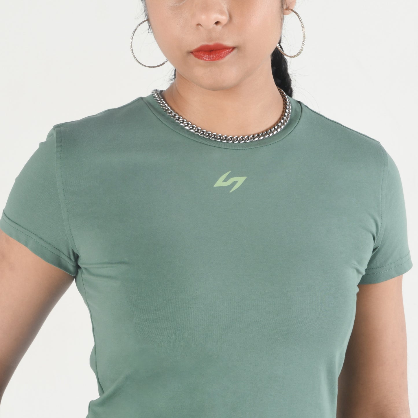 Eat Train Sleep Womens Tee - Olive Green