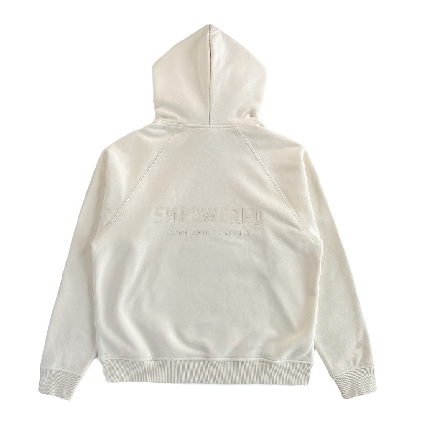Oversized Hoodie "Punch Left/Right" - Off White